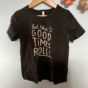 Rylee + cru charcoal grey boys t shirt size 6-7 like new